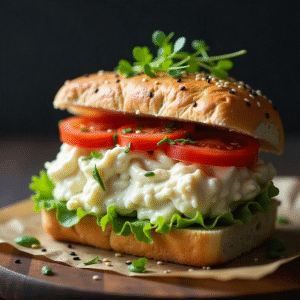 White Fish Salad Sandwich
